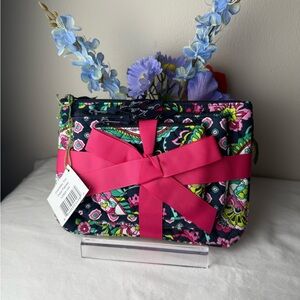 NWT Vera Bradley Petal Paisley Trio Cosmetic Set Make Up Bags